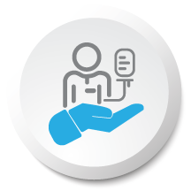 Patient Safety ICON Grey Cyan